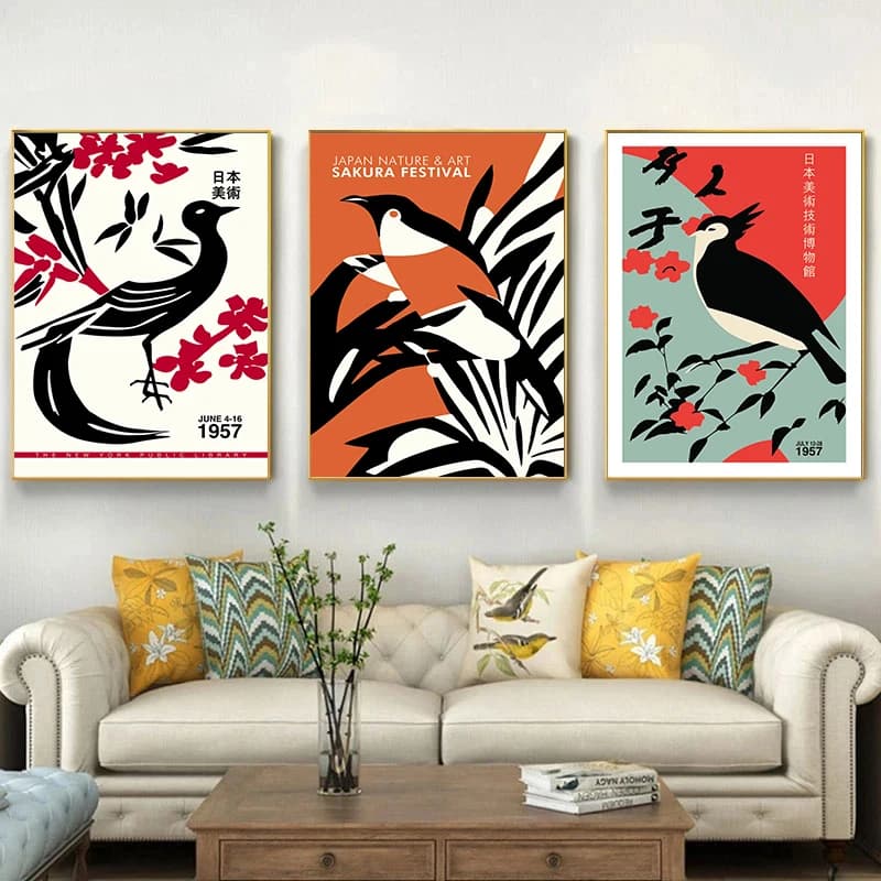Mount Fuji Vintage Japanese Canvas Print