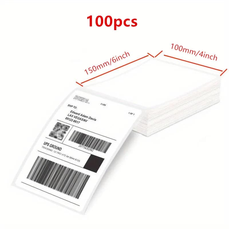 4x6 Thermal Shipping Labels White