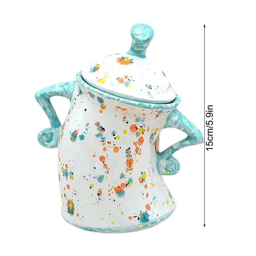 Resin Storage Jar with Hands on Hips Design