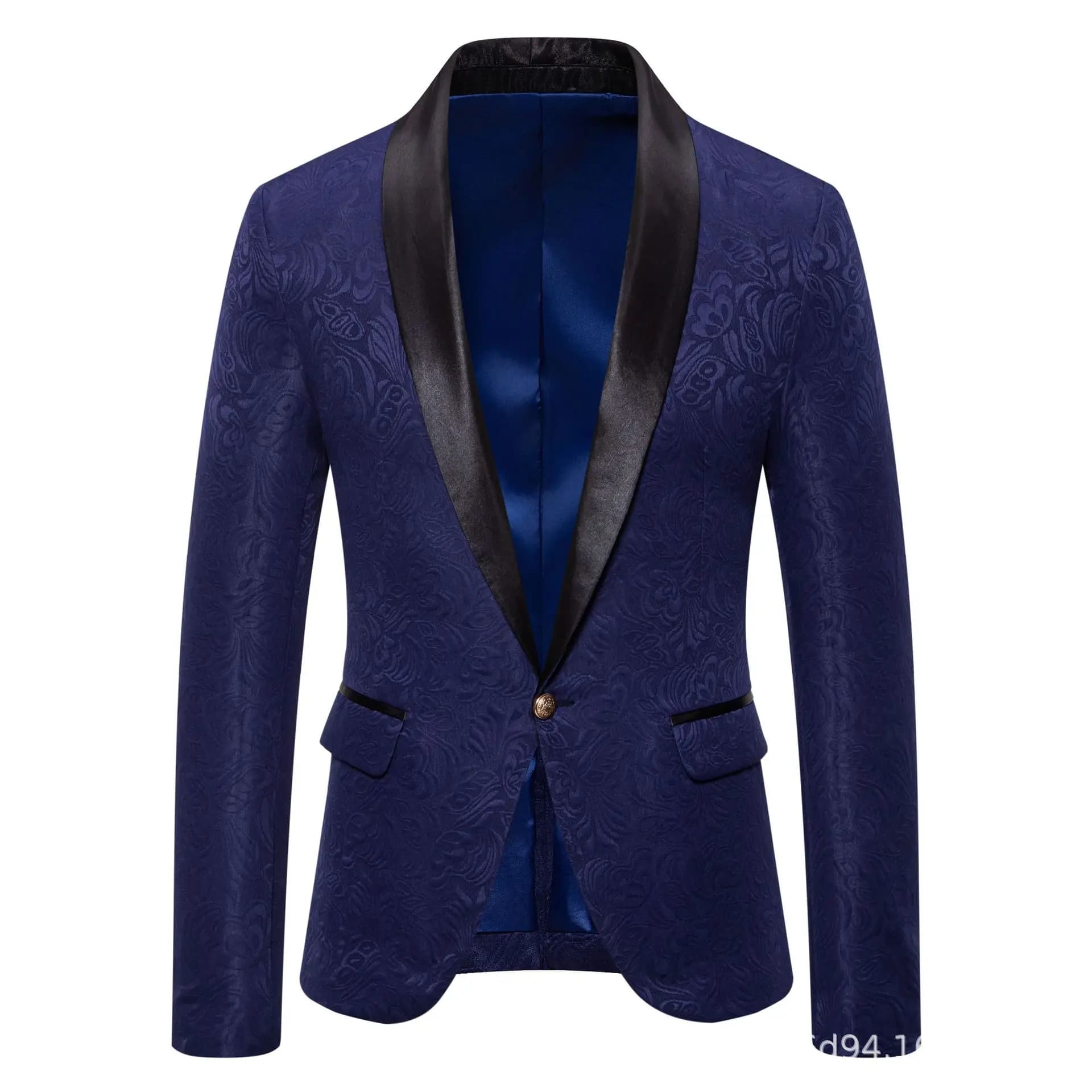 Men's Slim Fit Jacquard Suit Jacket