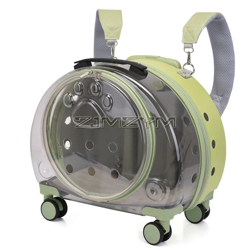 Pet Carrier Backpack Trolley Case, Bubble Backpack Carrier, Cats and Puppies for Travel, Hiking, Walking & Outdoor