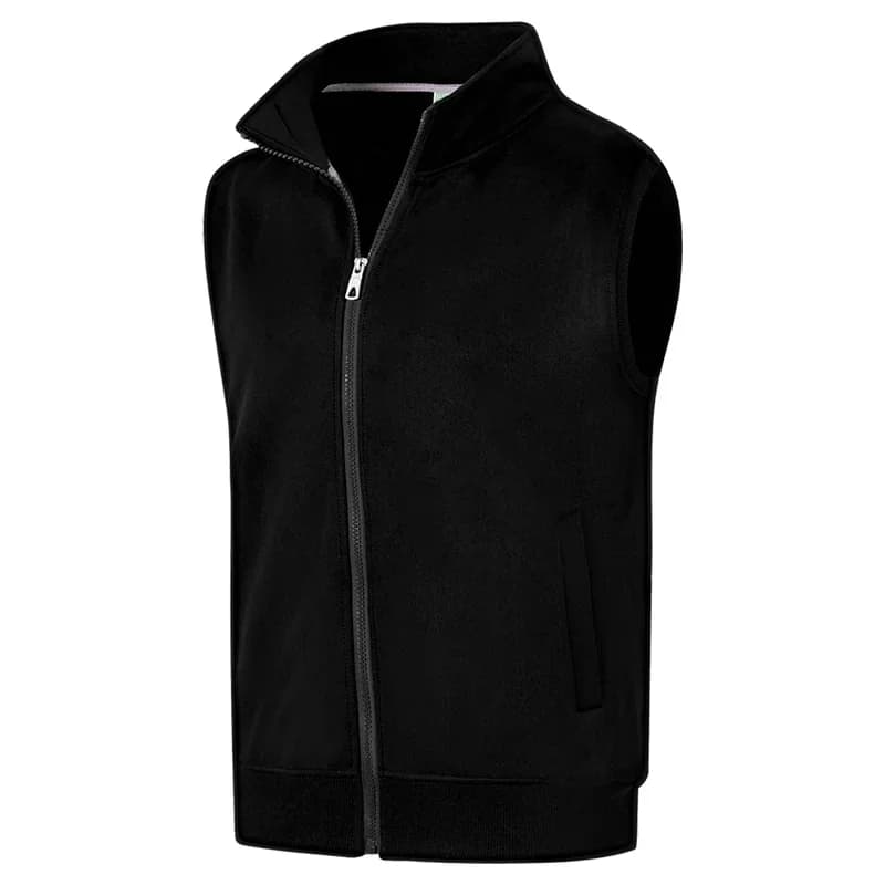 Monochrome Velvet Fleece Vest