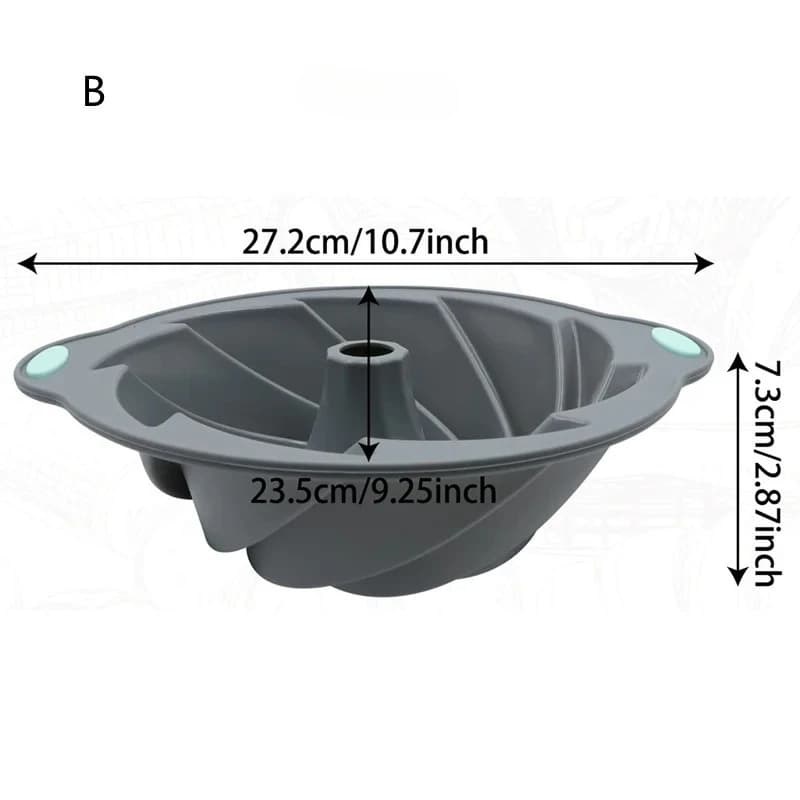 Silicone Bakeware Set with Assorted Cake Molds