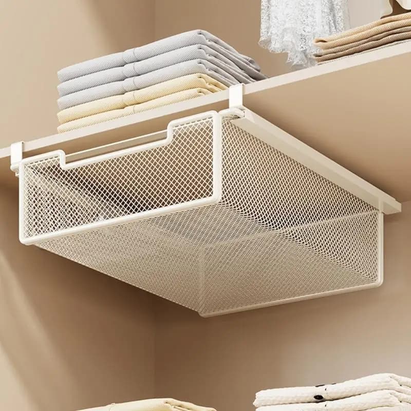 Under-Shelf Closet Storage Basket