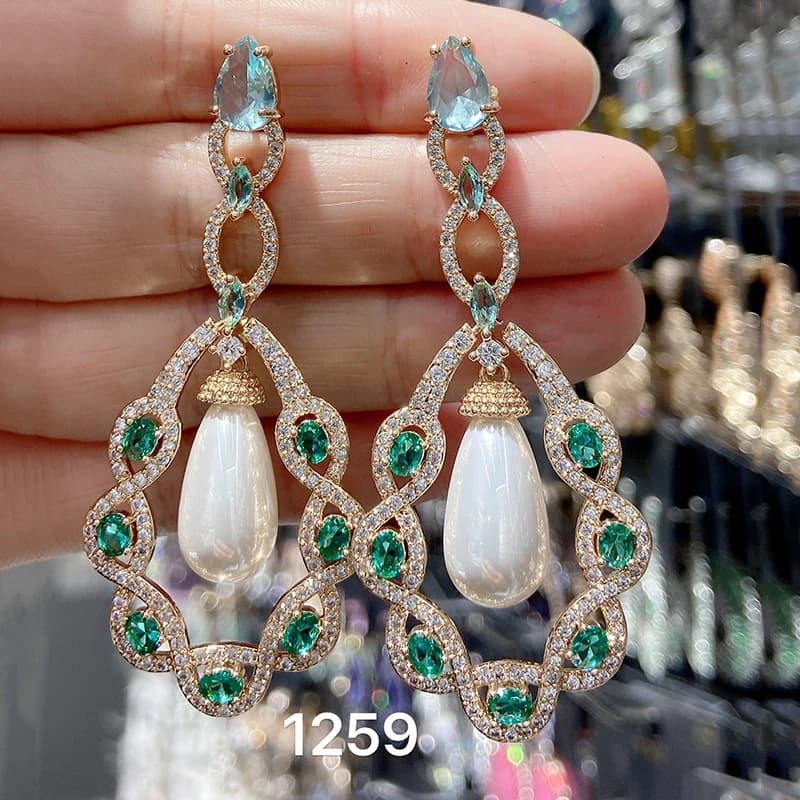 Pearl Drop Earrings with Tassel