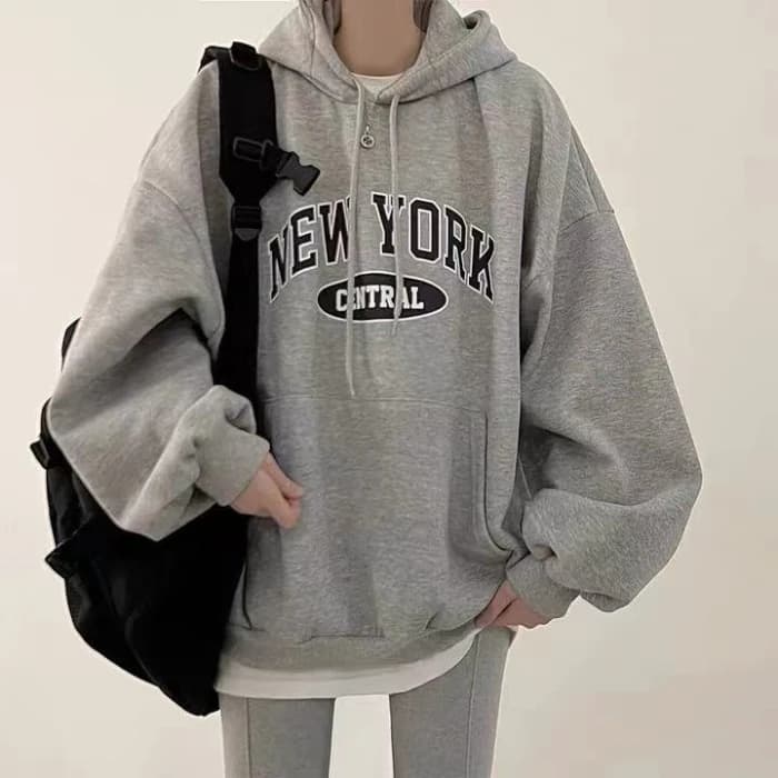 Oversized Fleece Hoodie Long Sleeve Sweatshirt