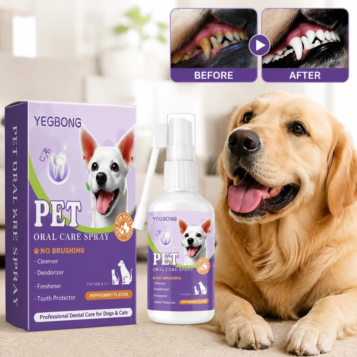 Dog & Cat Breath Freshening Spray