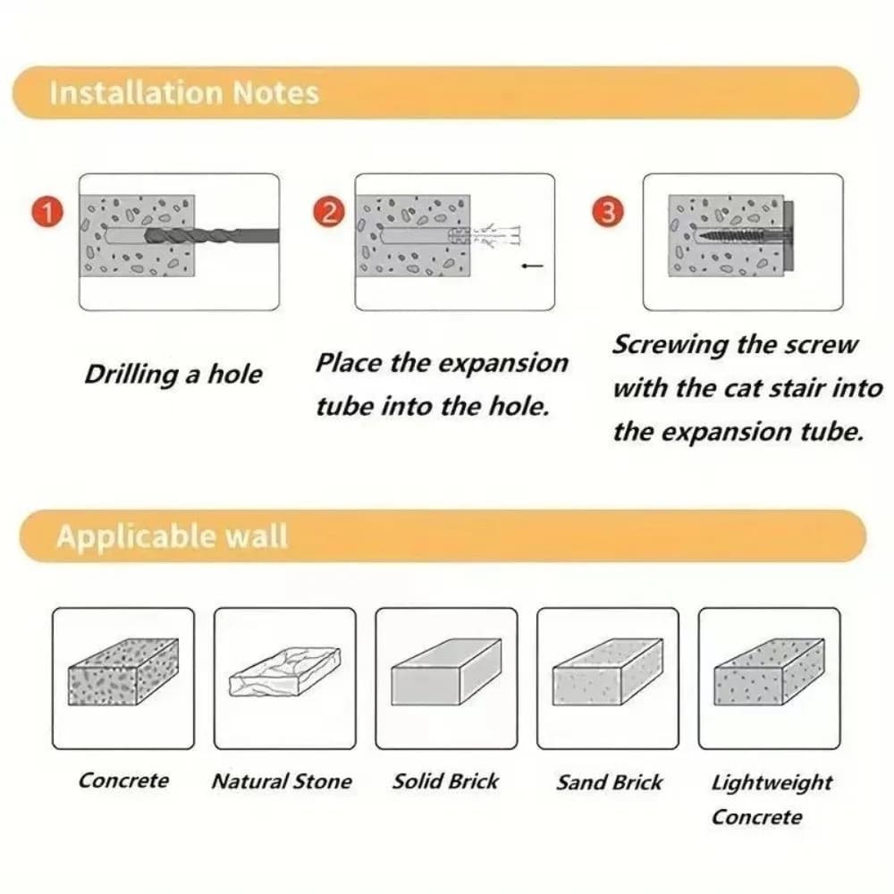 Wooden Cat Wall Shelves with Sisal Scratch Cover