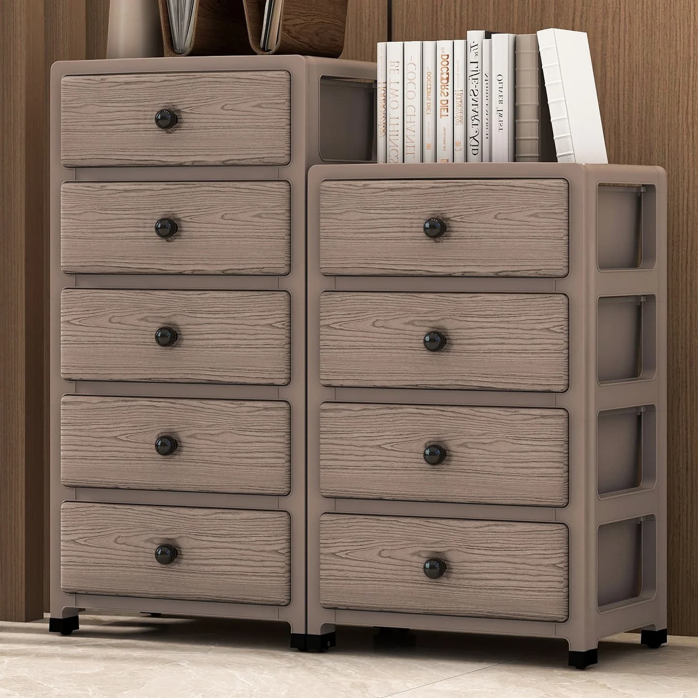 35cm Drawer-Style Nightstand Storage Cabinet