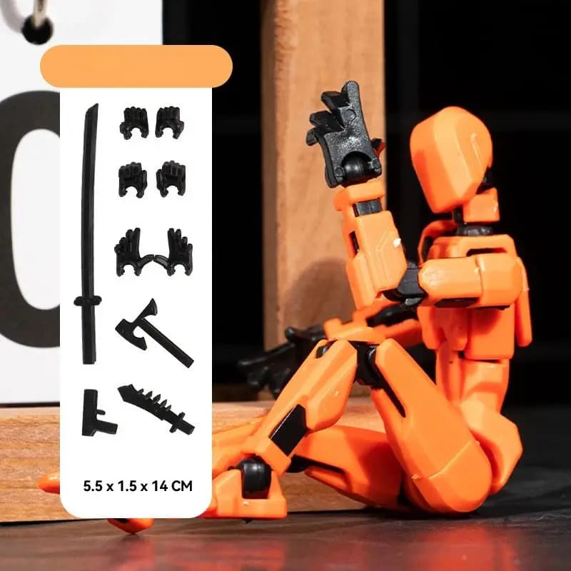 Multi-Jointed Action Figure with Accessories