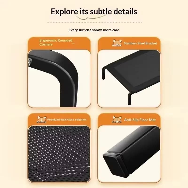 Elevated Breathable Dog Bed