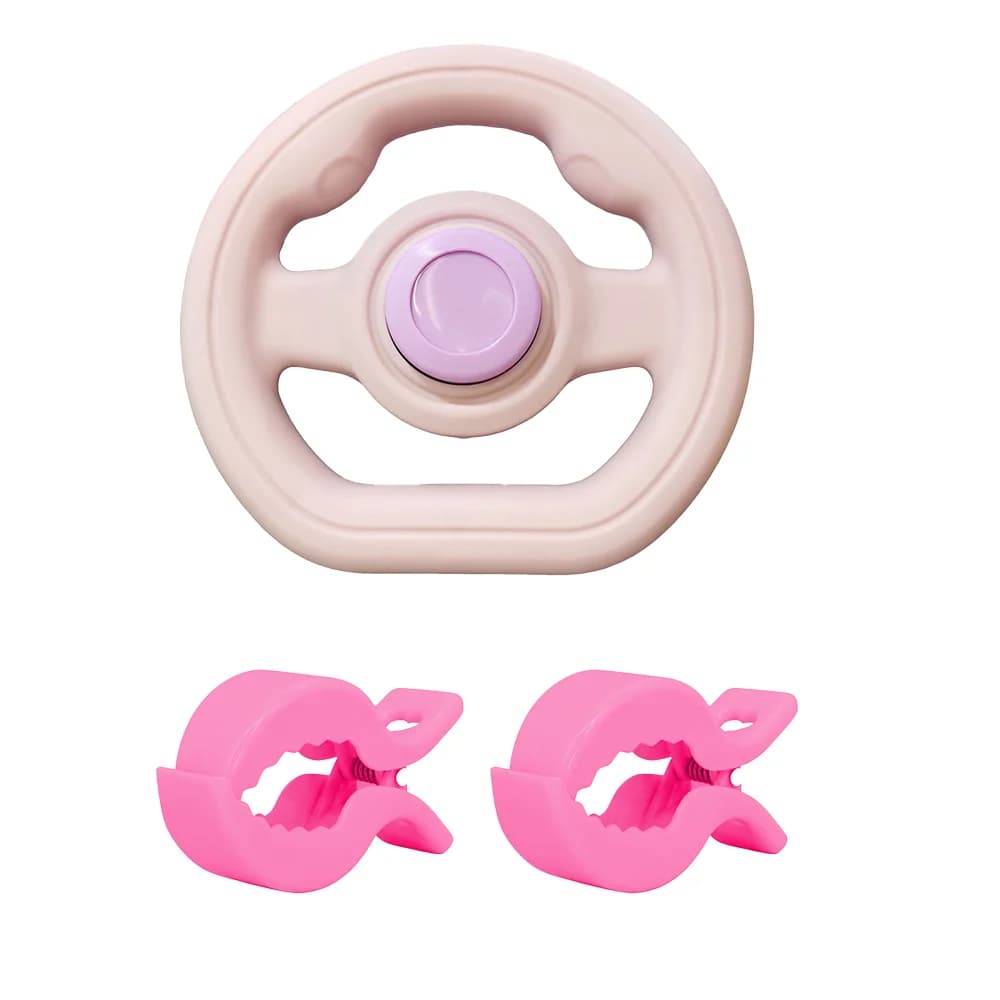 Baby Stroller Steering Wheel with Blanket Clips