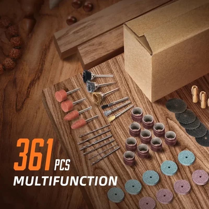 361-Piece Rotary Tool Accessory Set