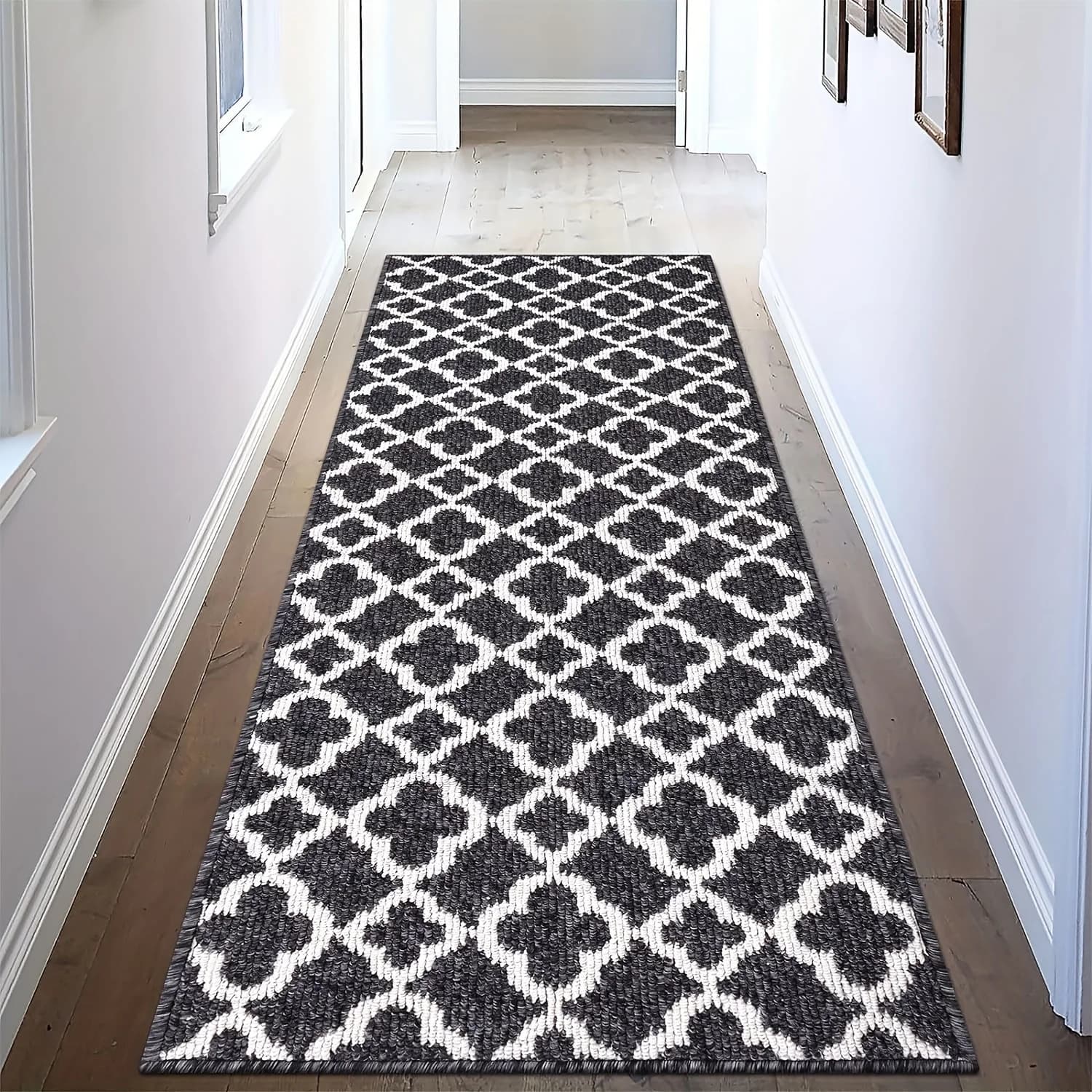 Geometric Boho Floor Runner Rug