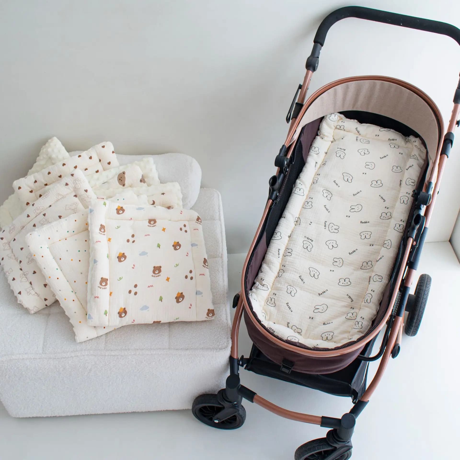 Stroller Seat Cushion Soft Mattress Pad