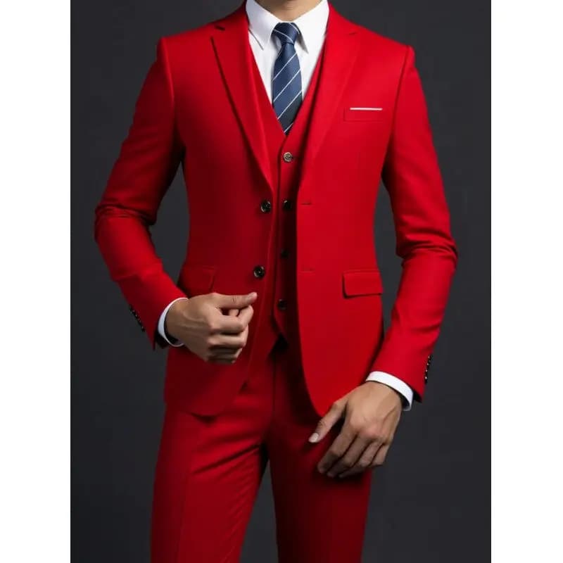 Men's Three-Piece Business Suit