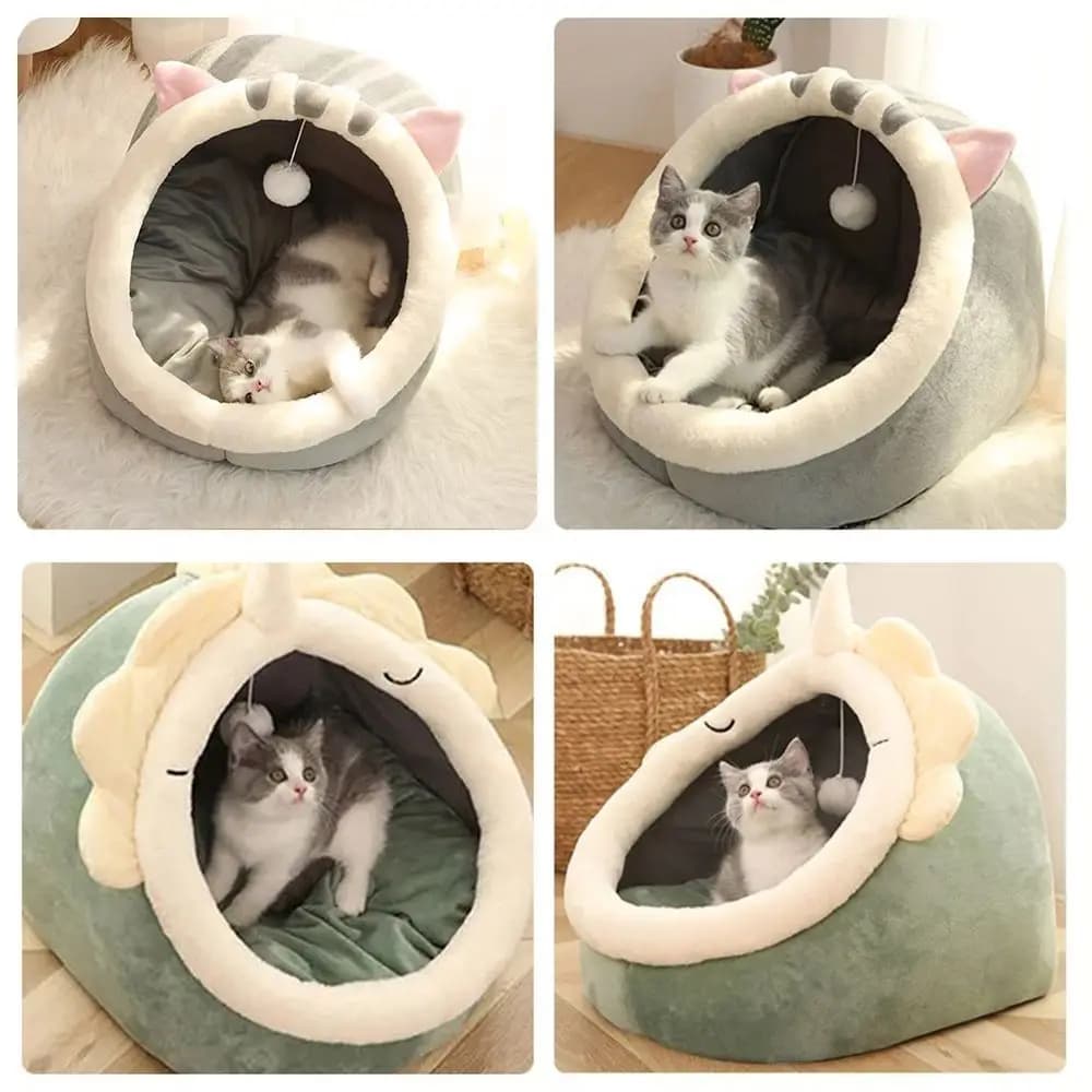 Semi-Enclosed Dome Pet Bed