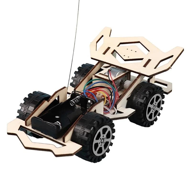 DIY Wooden Remote Control Racing Car