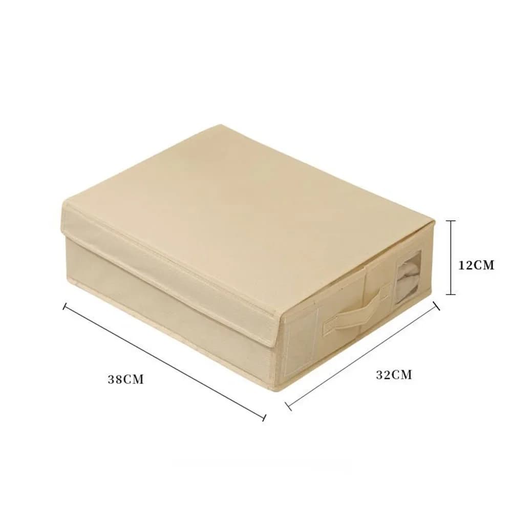 Foldable Bedding Storage Box with Clear Window