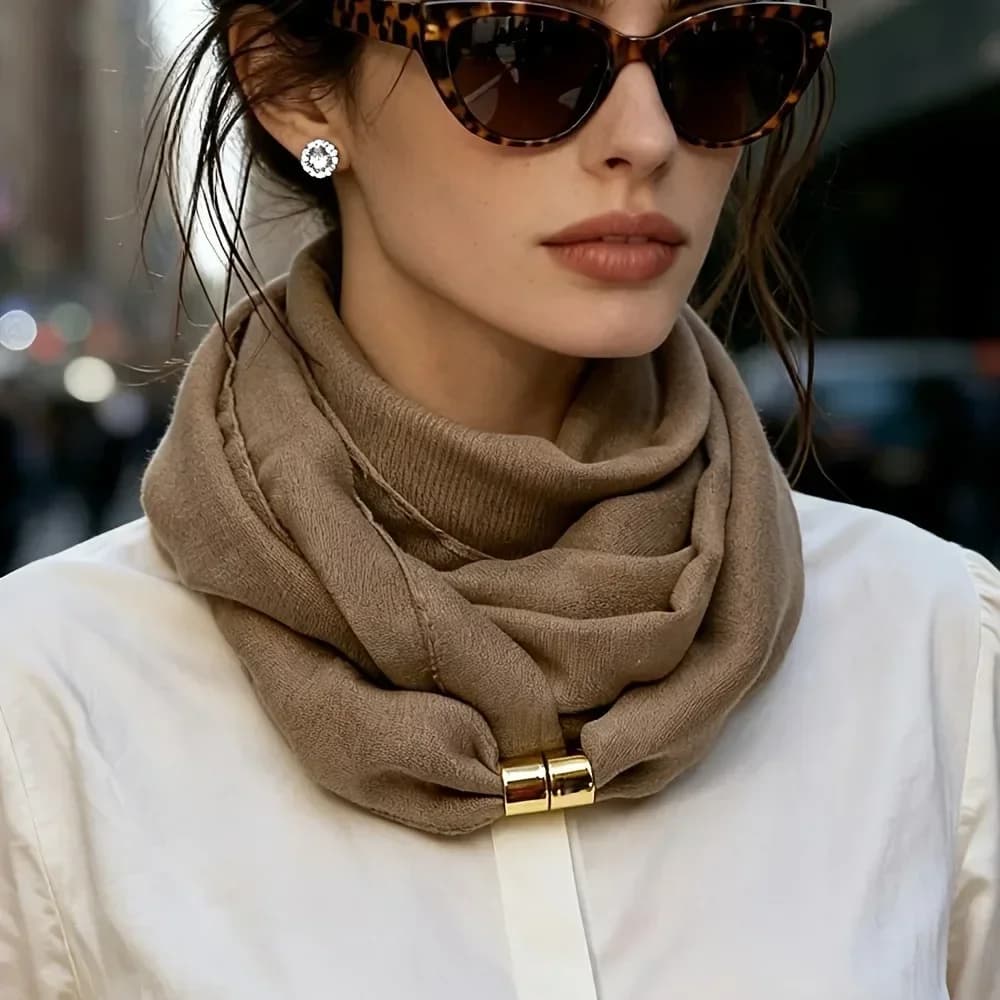 Lightweight Magnetic Clasp Neck Scarf