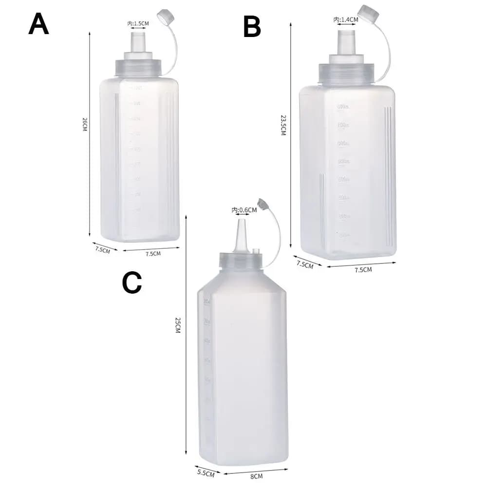 Kitchen Gadget Cake Decorating Tool Baking Supplies Dustproof Dispenser Bottle Condiment Bottles Squeeze Bottle Seasoning