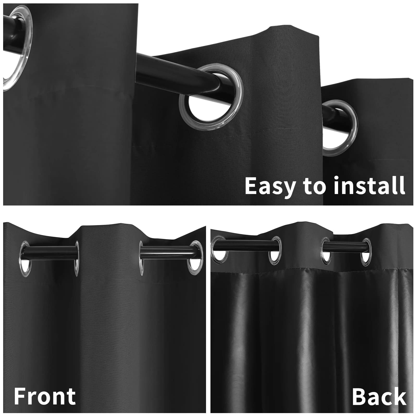 Blackout Thermal Curtains With Grommet