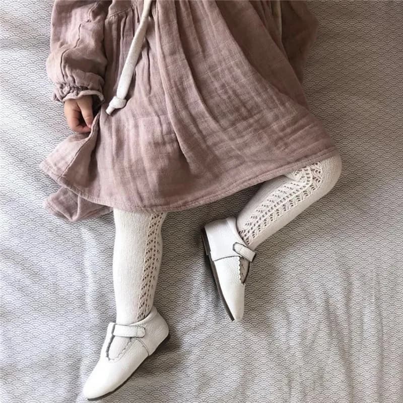 Baby Cotton Tights Solid Princess Style