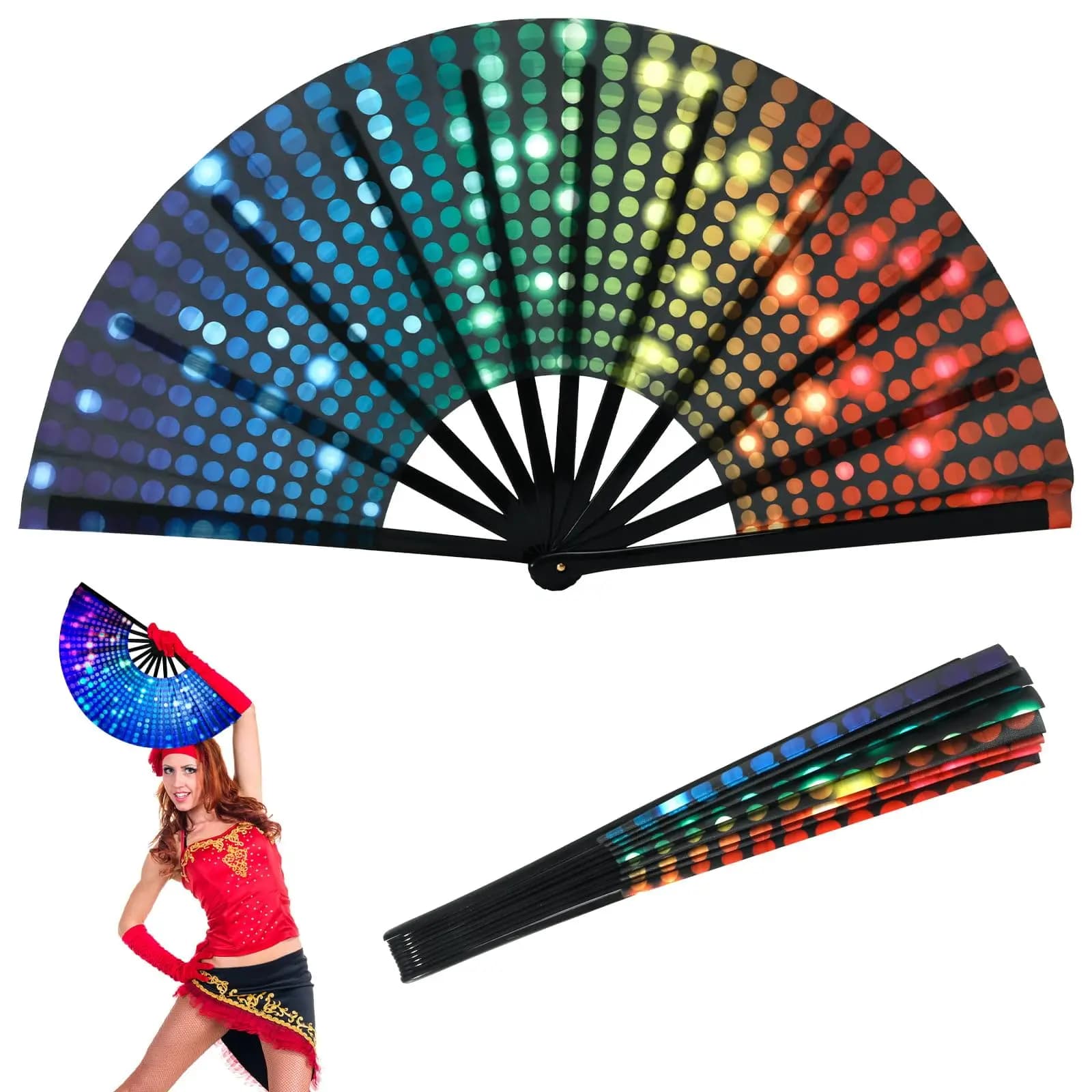 Large Foldable Kung Fu Hand Fan