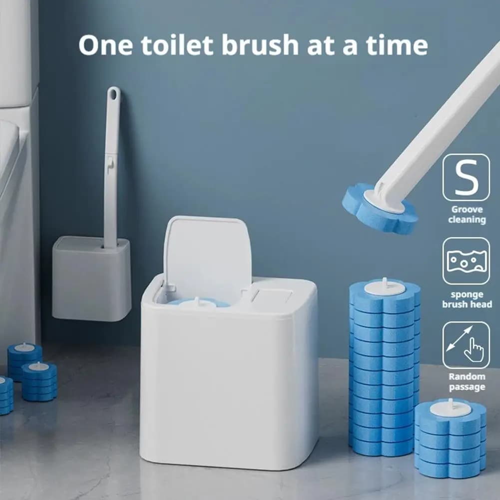 Disposable Toilet Brush Replacement Head Kit