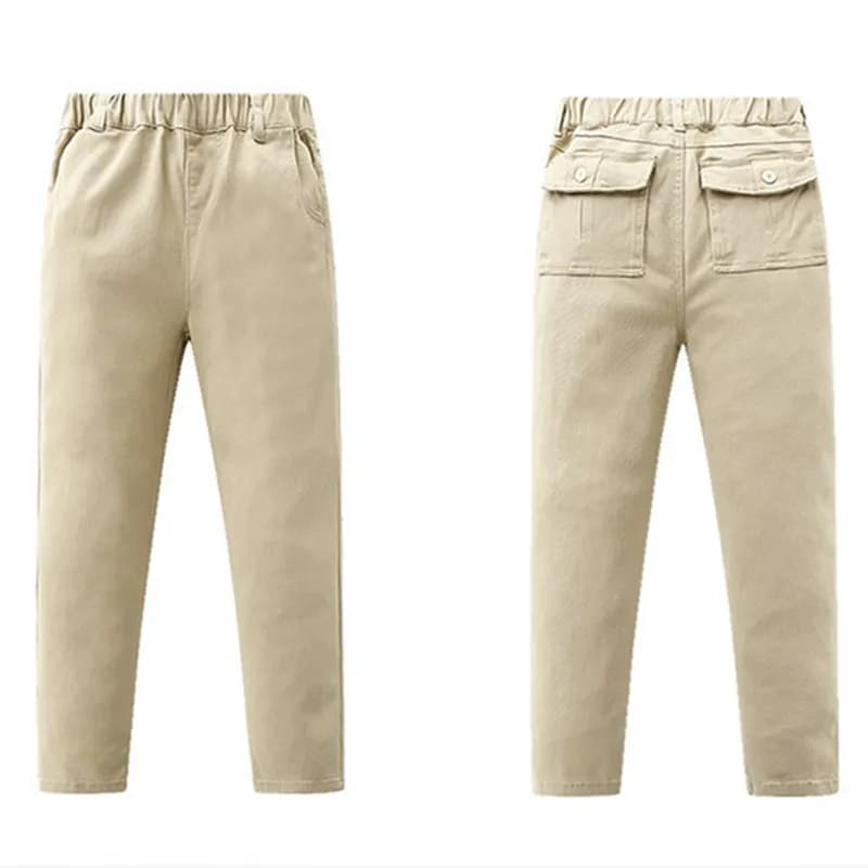 Kids Khaki School Uniform Pants