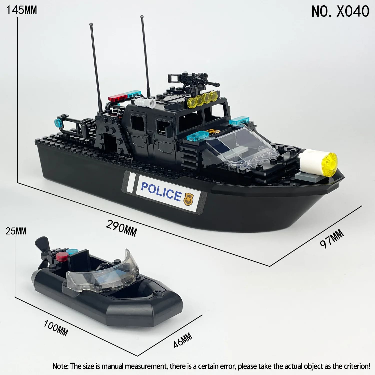 Building Block Boat Toys Set