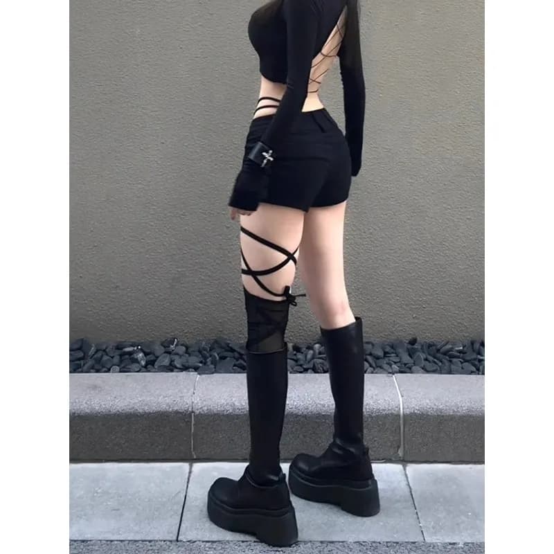 Women's Low-Rise Baggy Denim Shorts