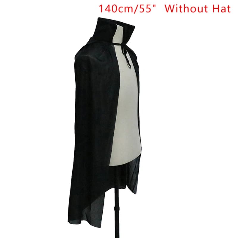 Halloween Costume For Men Woman Kids Female Girl Boy Adult Death Scary Devil Role Red Black Witch Vampire Long Cape Cloak Hooded