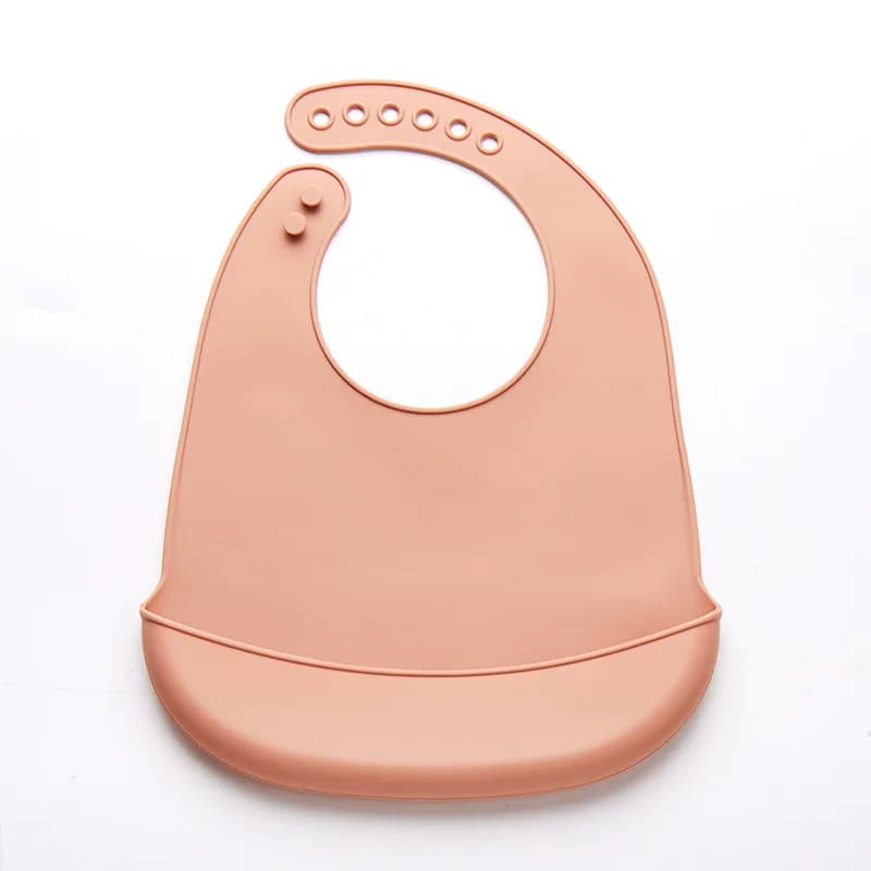Baby Silicone Waterproof Bibs with Saliva Pocket