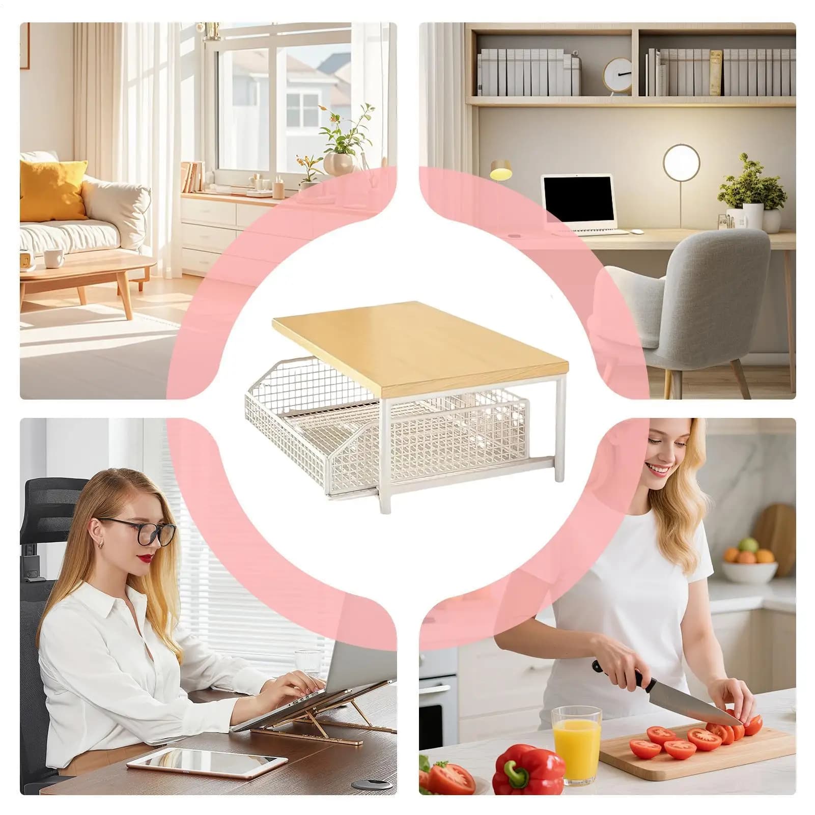 Kitchen Shelf Microwave Rack Storage Space-saving Household Organizer Shelves for Pantry Bathroom Garage Shower Bar Apartment