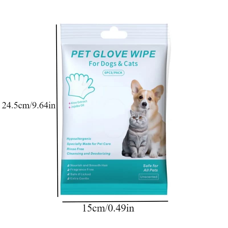 Disposable Pet Cleaning Gloves for Cats and Dogs