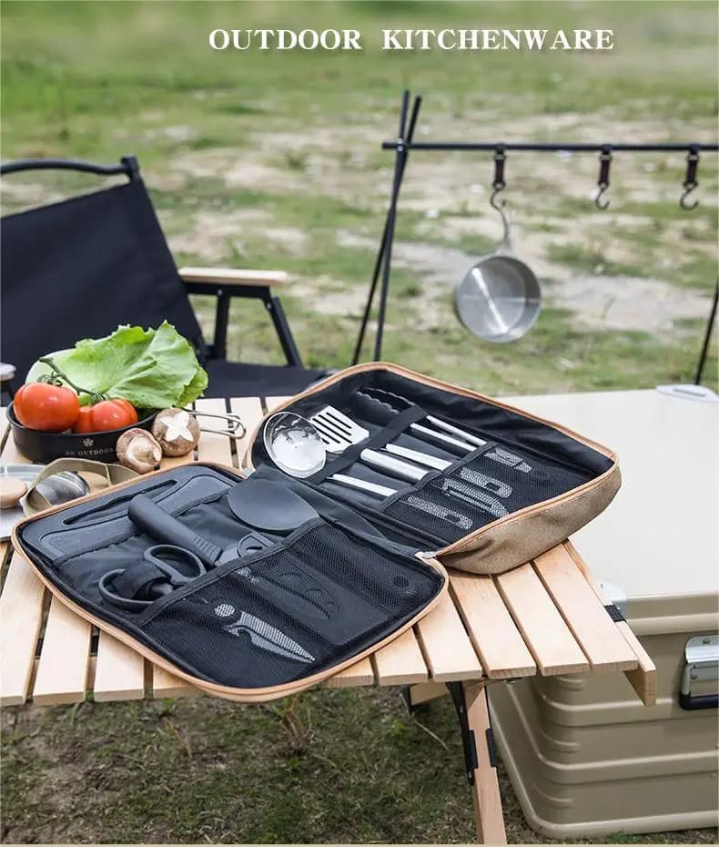 Camping Cookware and Utensil 8-Piece Set