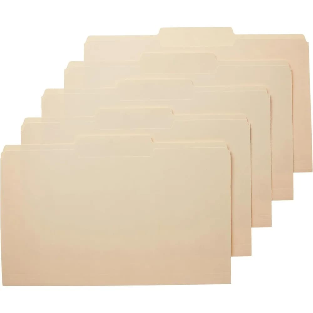 A4 Manila File Folder with Page-Turn Design