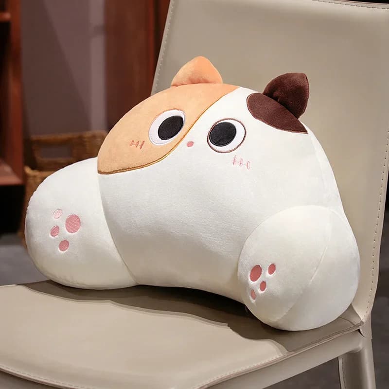 Thickened Cat Back Cushion Lumbar Support Pillow