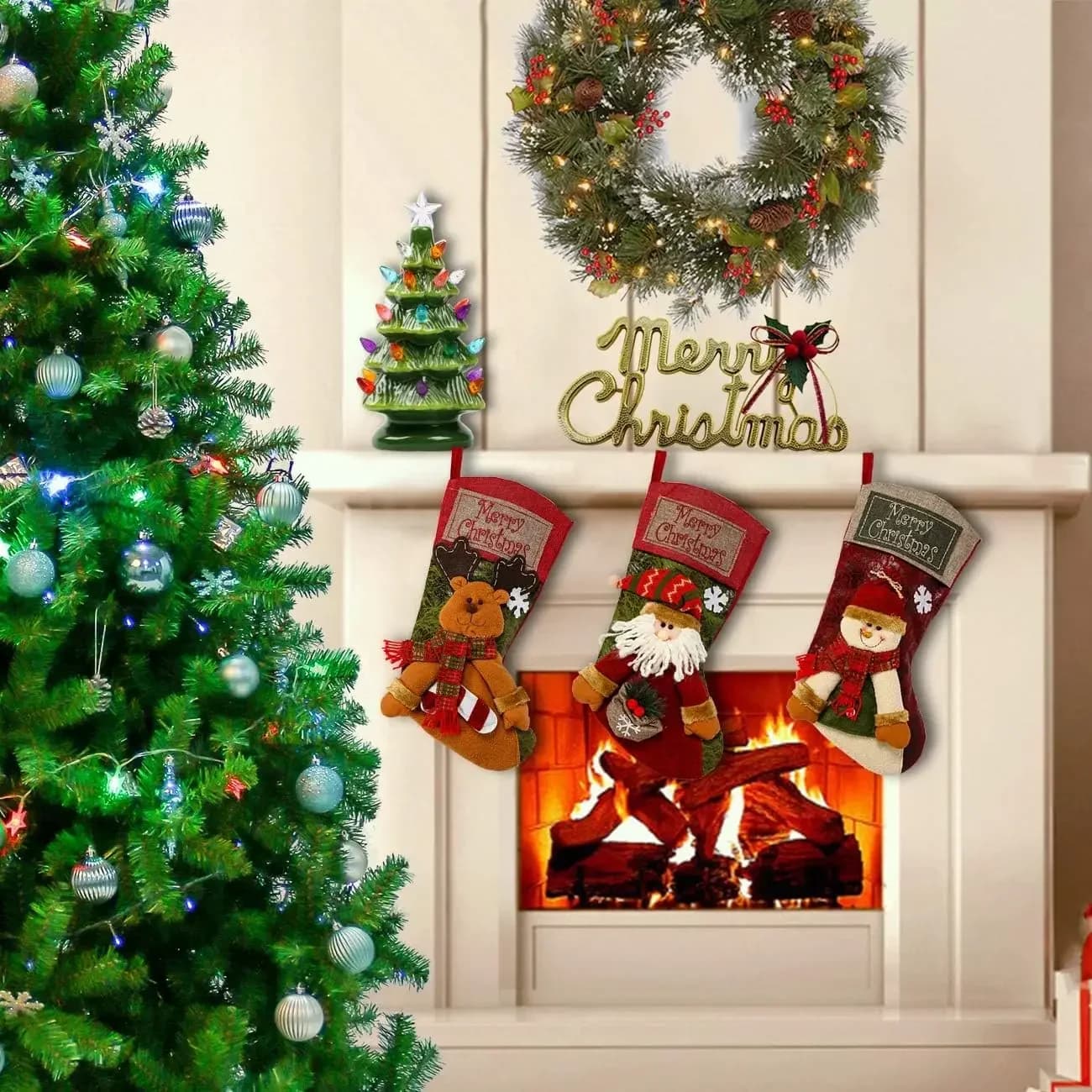 Christmas Stocking Classic Large Holiday Characters