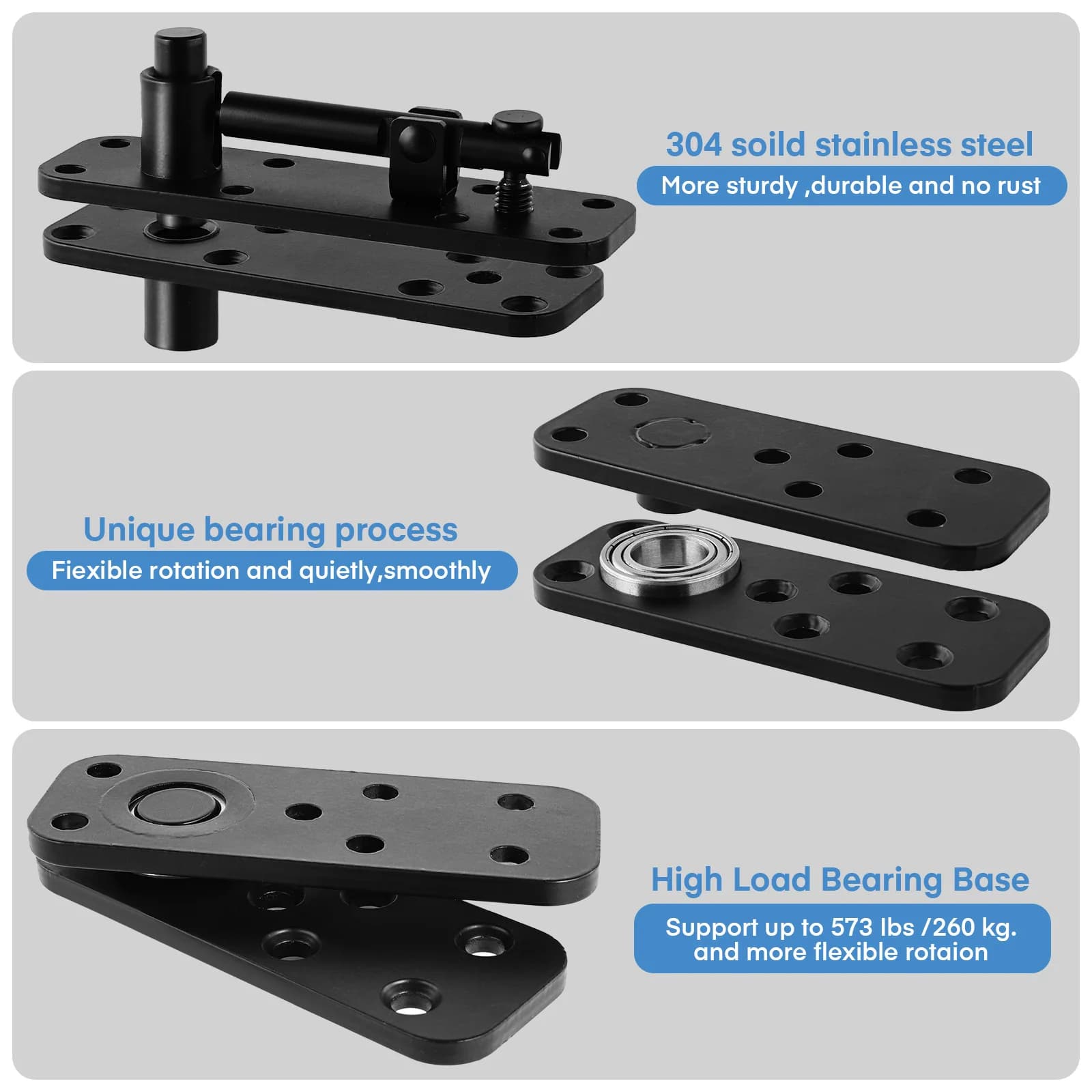 Heavy Duty Hidden Door Hinge 360 Degree Pivot