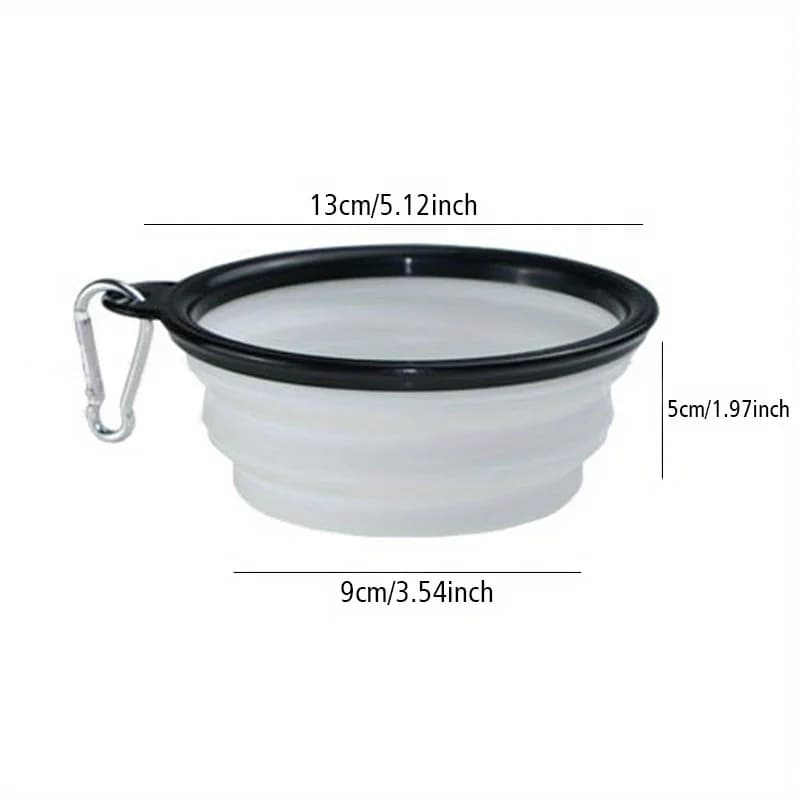 Portable Silicone Dog Folding Bowl
