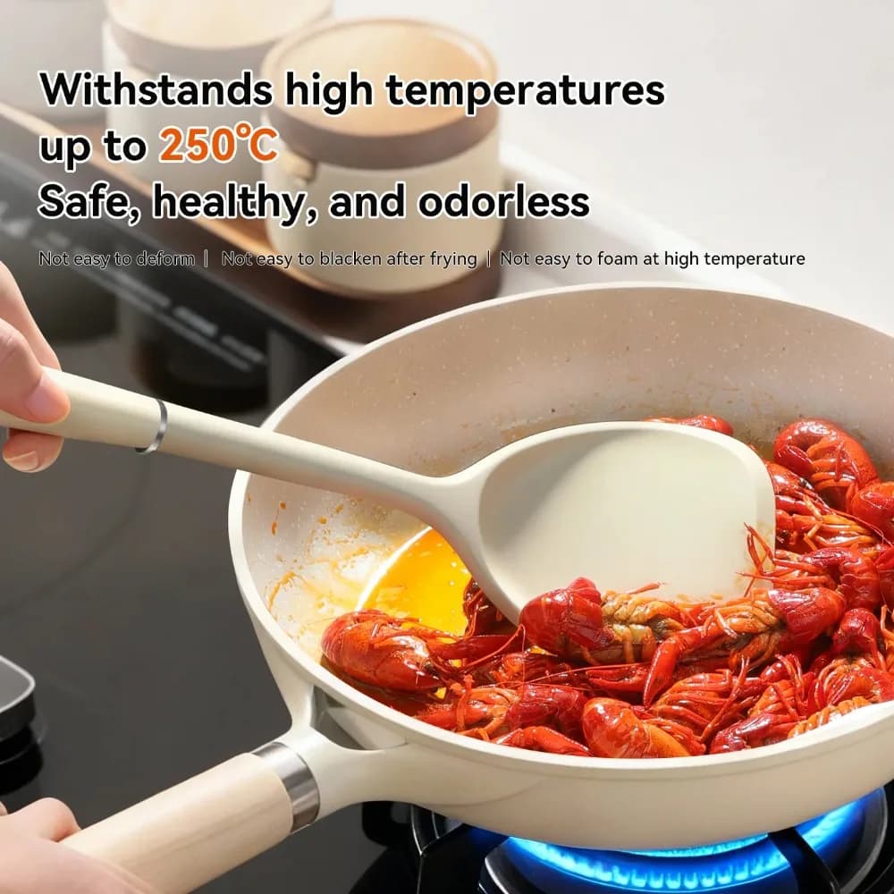 Non-Stick Silicone Cooking Spoon Set