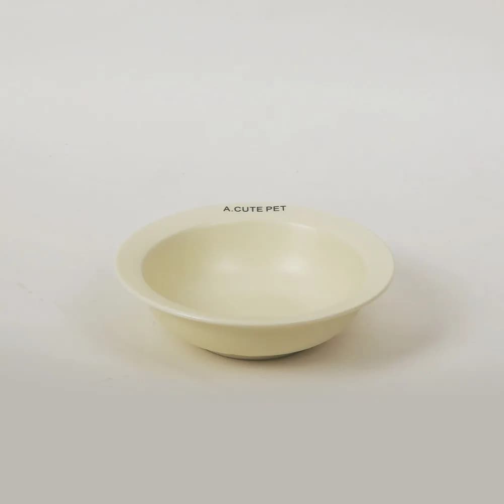 Ceramic Elevated Cat Bowl with Acrylic Stand