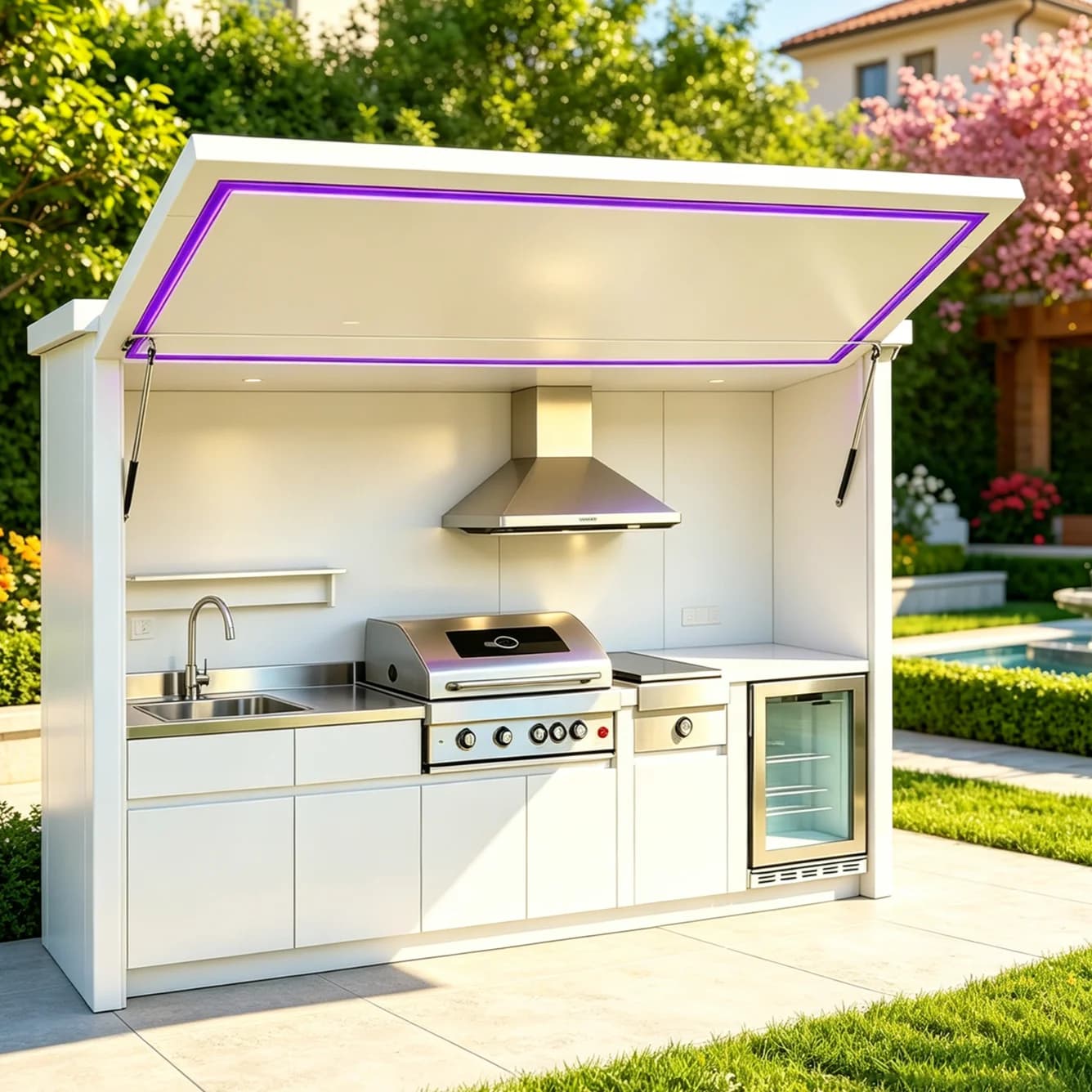 Solid Aluminum Outdoor Kitchen Cabinet