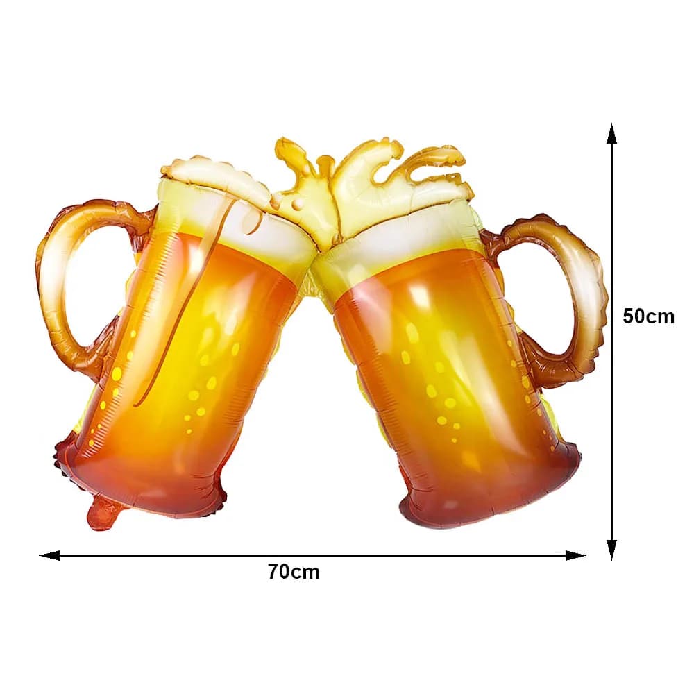 Adult Birthday Party Whisky Champagne Beer Cups Balloon Beer Cheers Father's Day 30th 40th 50th 60th Birthday Party Decor