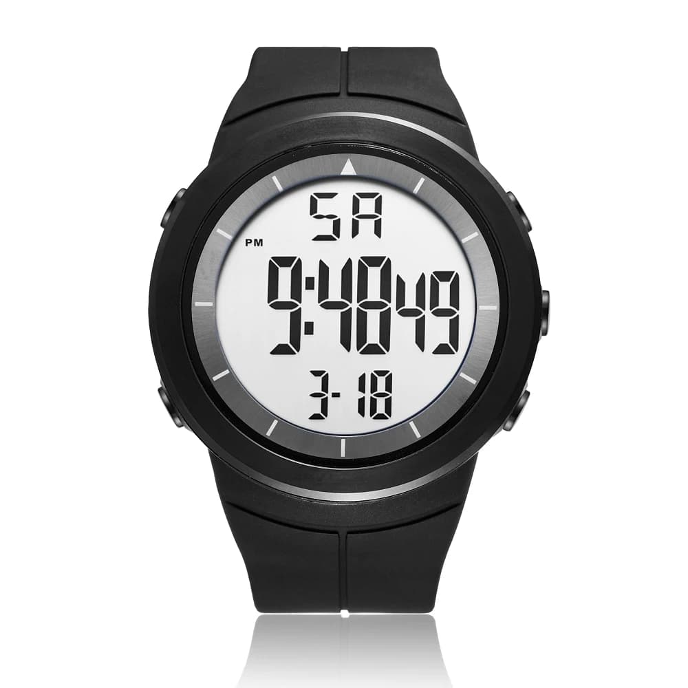 Digital Watches for Men Black Waterproof Tactical Wristwatch Big Dial Waterproof Electronic Led Military Clocks Alarm Stopwatch
