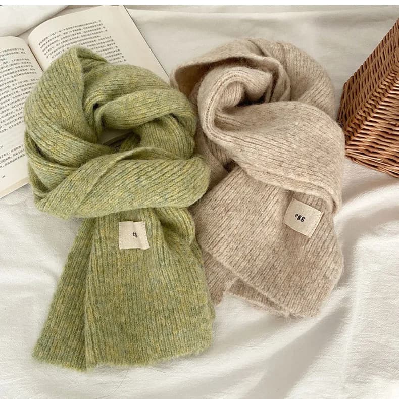 Women's Knitted Thickened Mohair Scarf