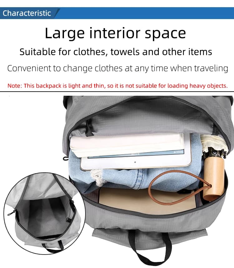 Portable Foldable Ultralight Outdoor Backpack