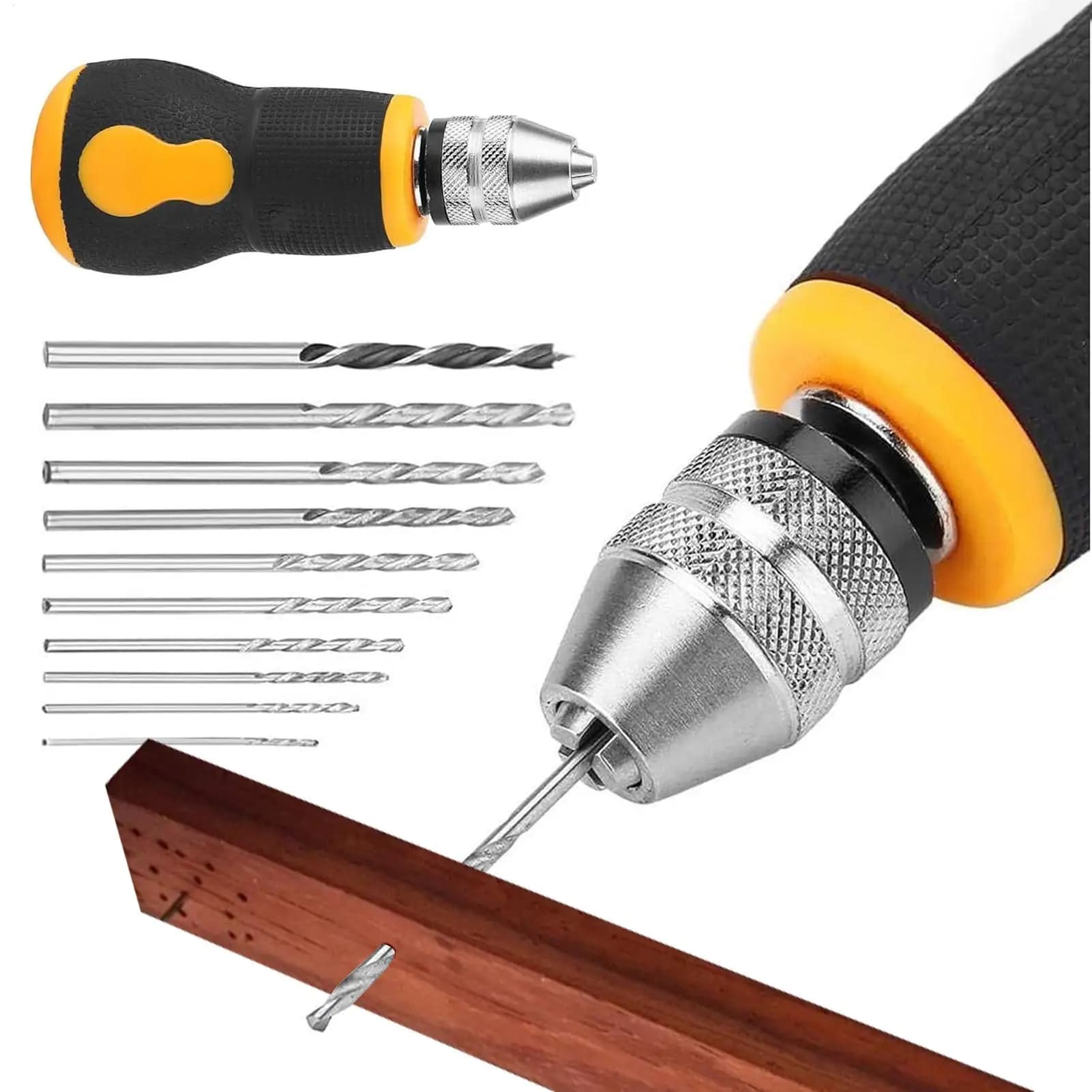Manual Drill Mini Hand Drill Tool Portable Tool Set Small Hand Drill Woodworking Hand Drill Portable Manual Hand Drill tools